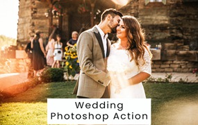 婚礼照片调色处理Photoshop动作 Wedding Photoshop Action
