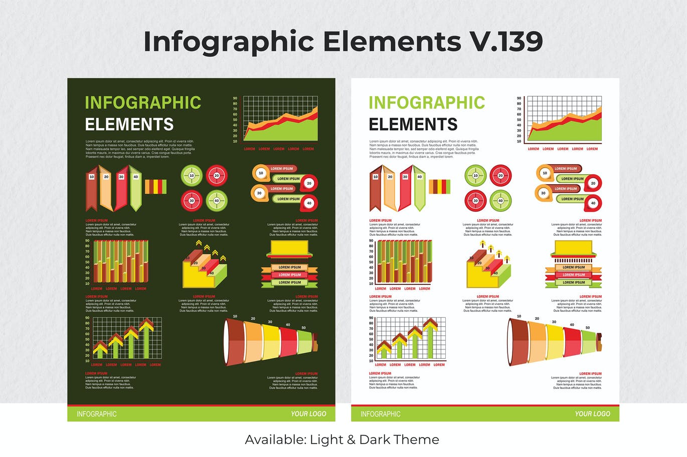 可视化数据信息图表元素素材v139 Infographic Elements Ver. 139 幻灯图表 第1张