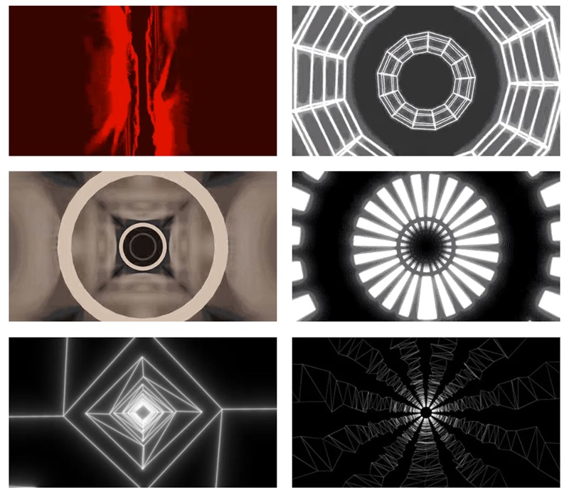 Steven McFarlane 30多个黑白高级潮流电影隧道无缝循环场景VJ纹理视频素材 Minimal Tunnels 影视音频 第2张