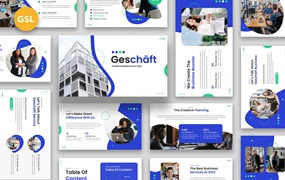 商业计划方案谷歌幻灯片素材 Gescaft – Business Plan Google Slides
