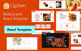 快餐和餐厅网站React NextJs模板 Qichen – Food & Restaurant React NextJs Template