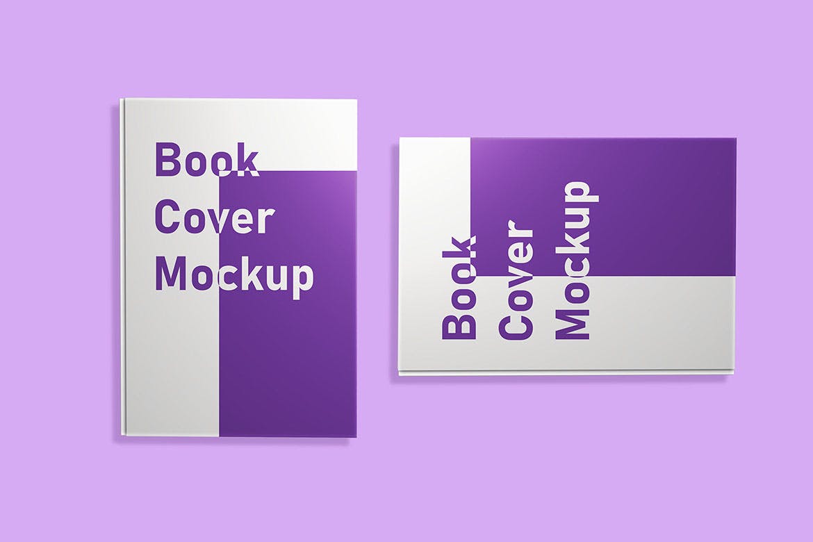 硬封书书籍封面设计样机图 Book Cover Mockups 样机素材 第4张