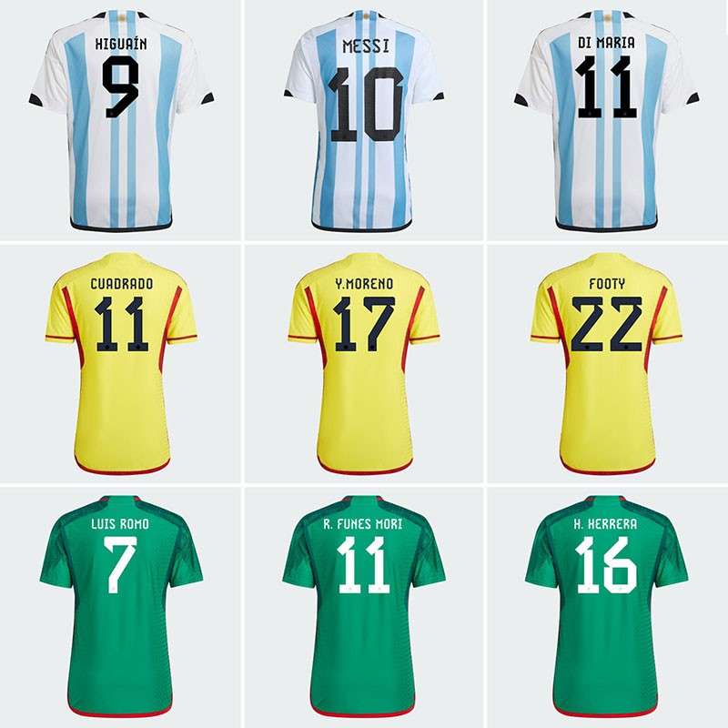 Adidas阿迪达斯2022年世界杯球衣字体 设计素材 第2张