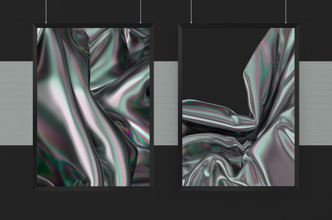 15个全息彩虹色的抽象背景图片素材 Iridescent Abstract Backgrounds 图片素材 第3张