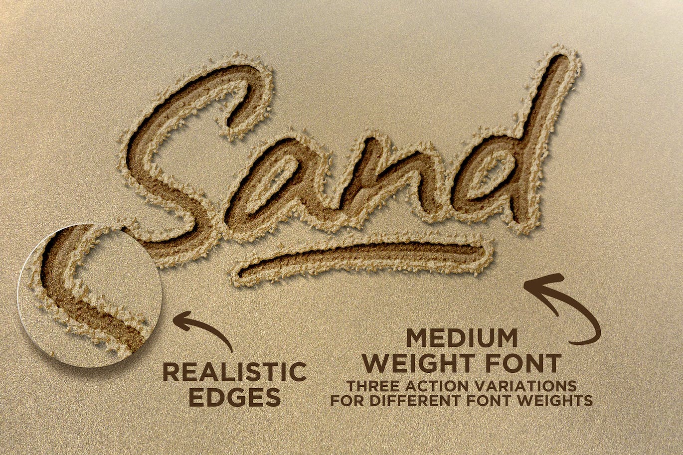 沙子效果文字处理Photoshop动作 Sand Type Photoshop Action 插件预设 第4张