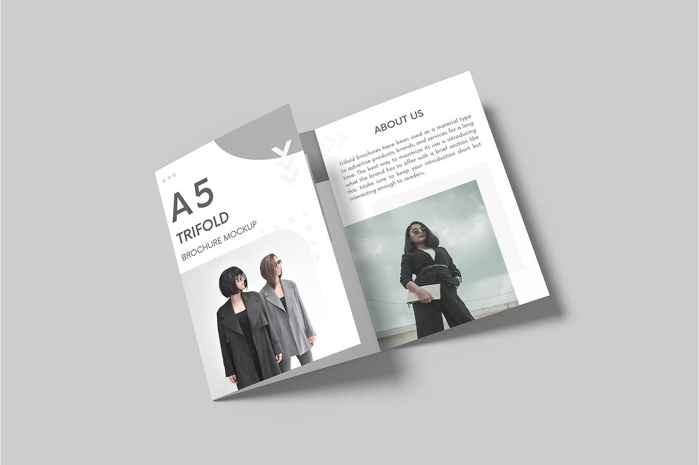 A5三折页小册子/宣传册样机 A5 Trifold Brochure Mockup 样机素材 第7张