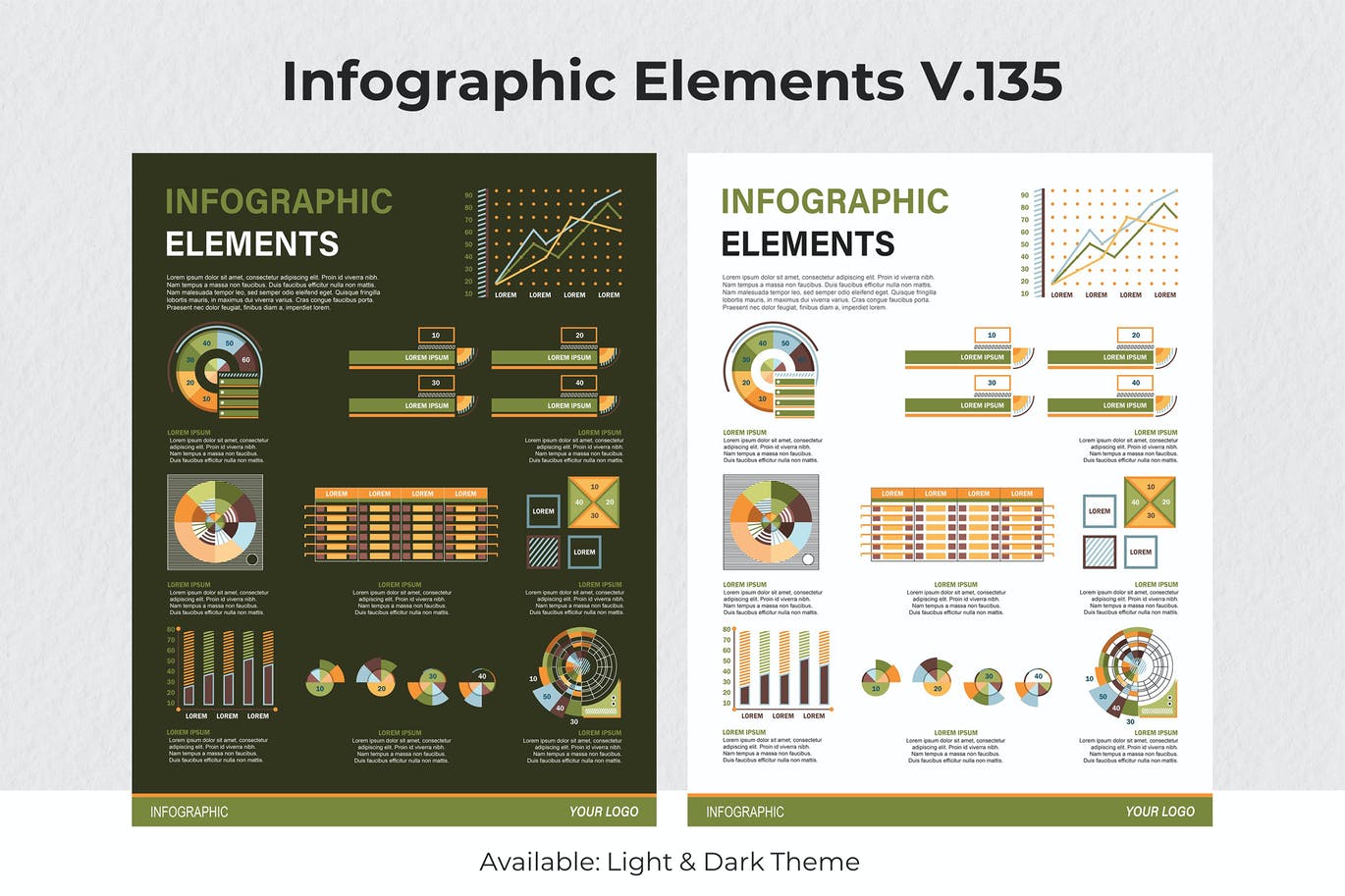 可视化数据信息图表元素素材v135 Infographic Elements Ver. 135 幻灯图表 第1张