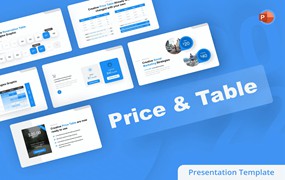 套餐价格表单PowerPoint演示模板 Price & Table PowerPoint Template