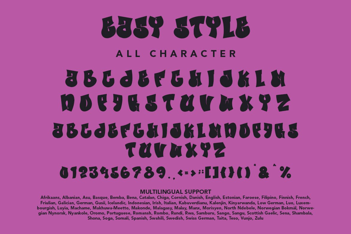 简易风格街头涂鸦字体 Easy Style – Graffiti Font Style 设计素材 第9张