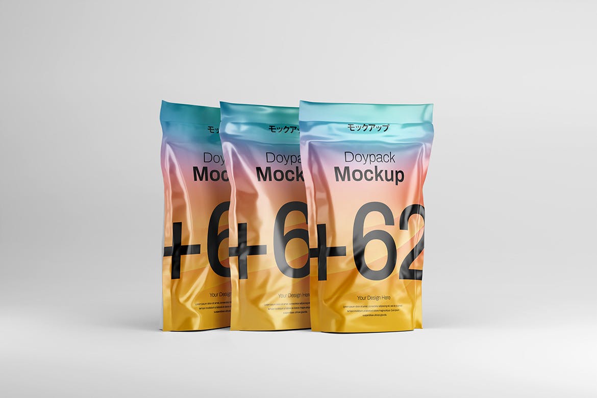 宠物零食包装自立袋样机图 Doypack Mockup 样机素材 第3张