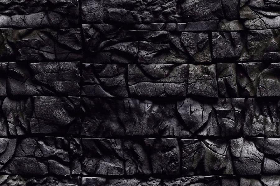 背景素材-3D抽象黑色石头砖墙无缝拼接背景图片素材 图片素材 第7张
