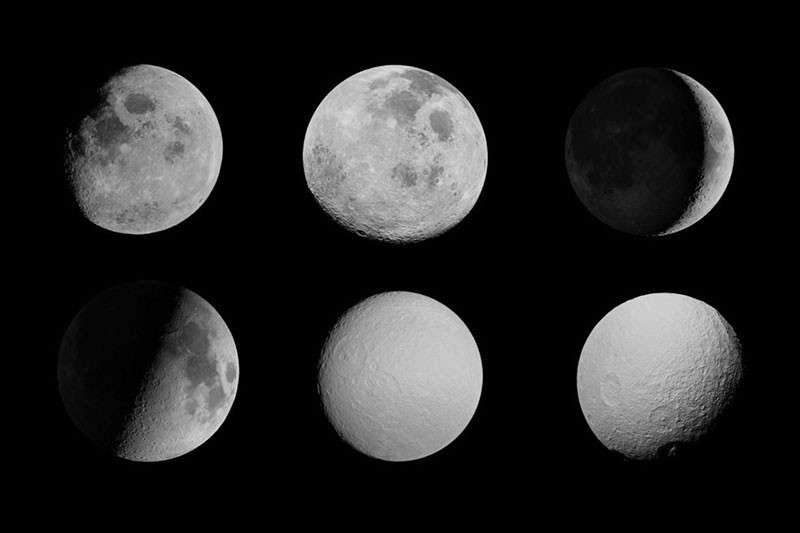 15个真实月亮月球图案PS笔刷 笔刷资源 第2张