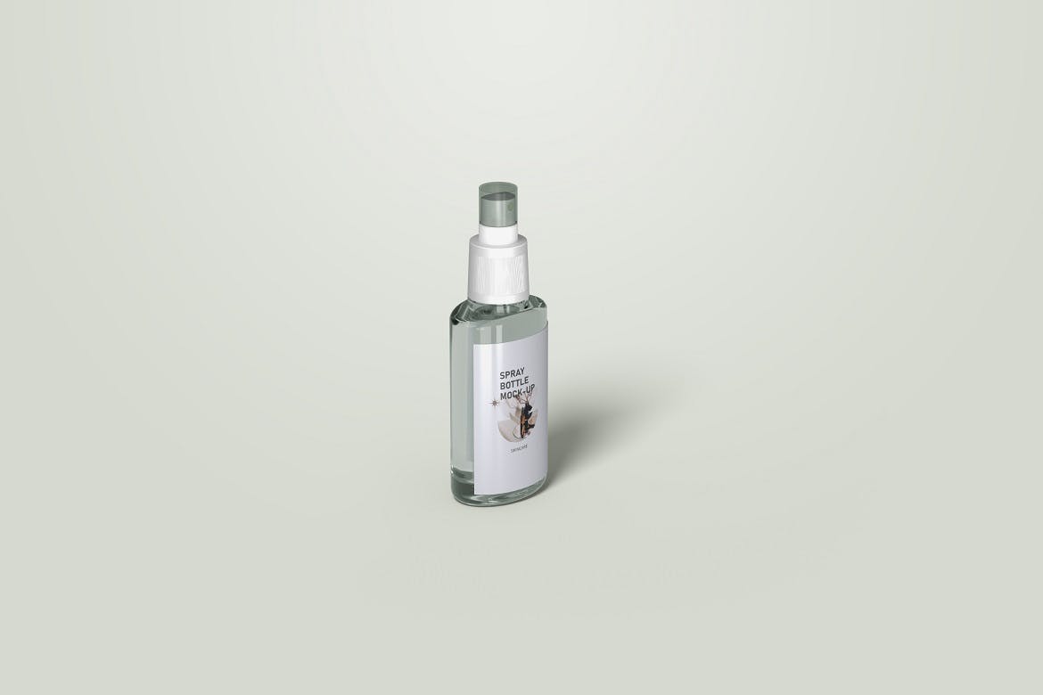 香水喷雾瓶包装设计样机 Spray Glass Mockup 样机素材 第4张