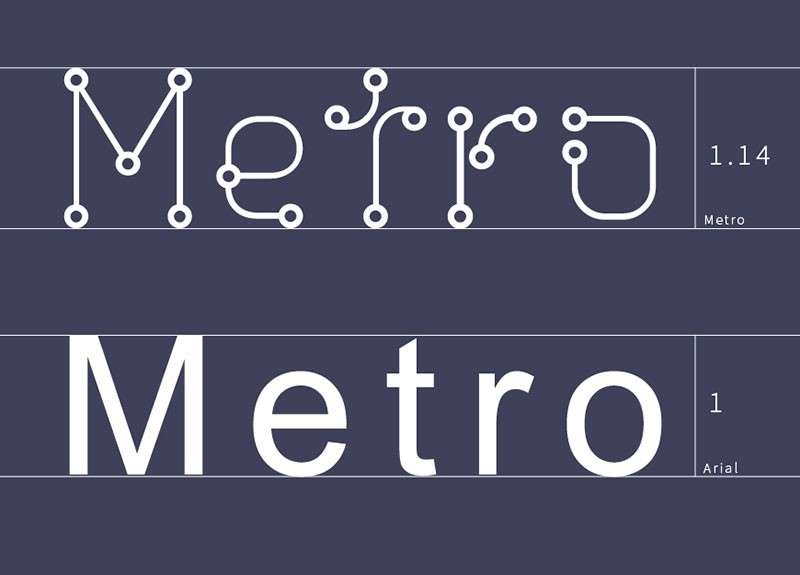 Metro 2.0创意有趣的英文字体，免费可商用 设计素材 第2张