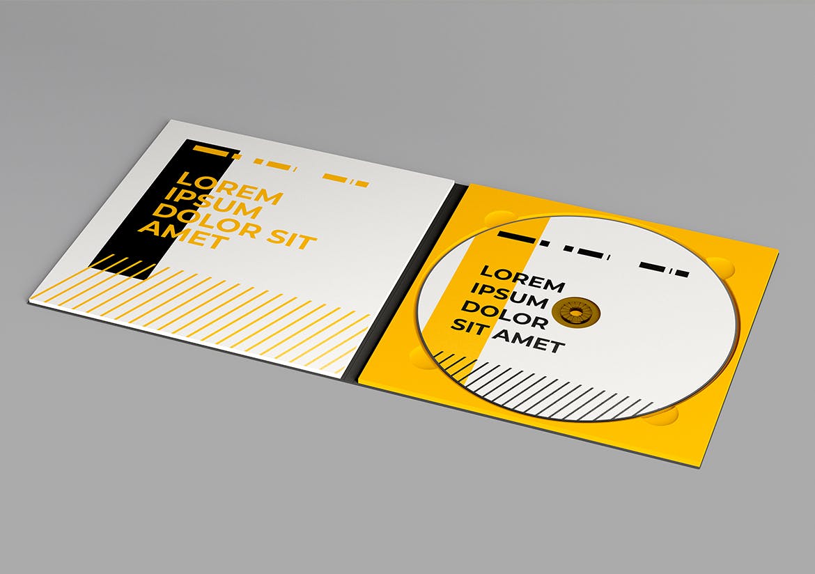 音乐CD封面设计样机图集 CD Cover Mockup Set 样机素材 第5张
