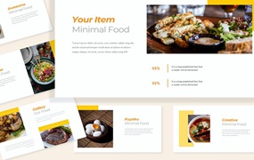 美食食品展示谷歌幻灯片模板 kuyaku Foods Google Slide