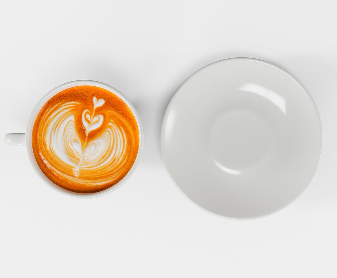 陶瓷咖啡杯托盘设计样机图 Ceramic Mugs Mockup 样机素材 第2张