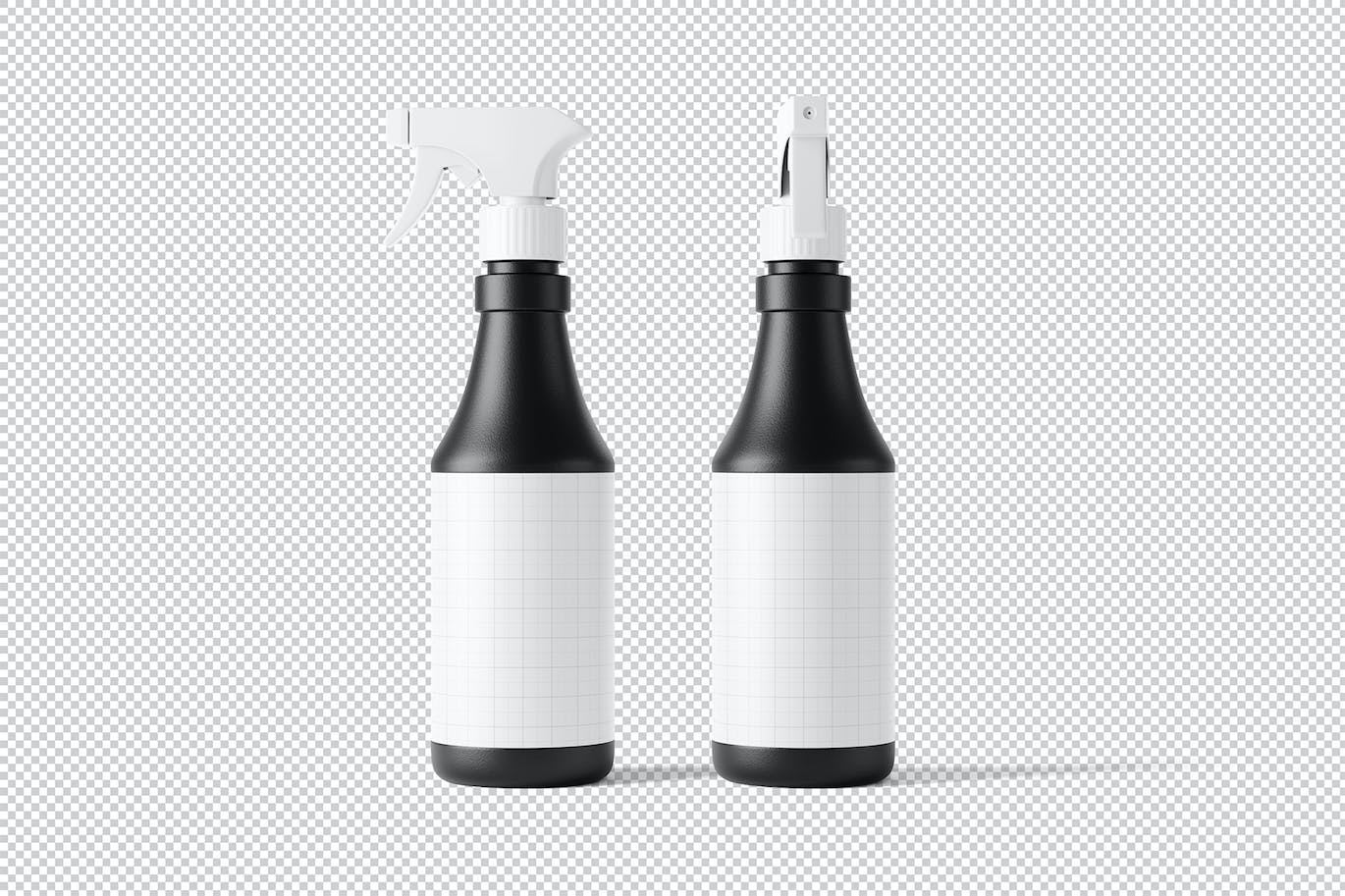 喷雾清洁剂瓶包装设计样机图 Spray Bottle Mockup 样机素材 第3张