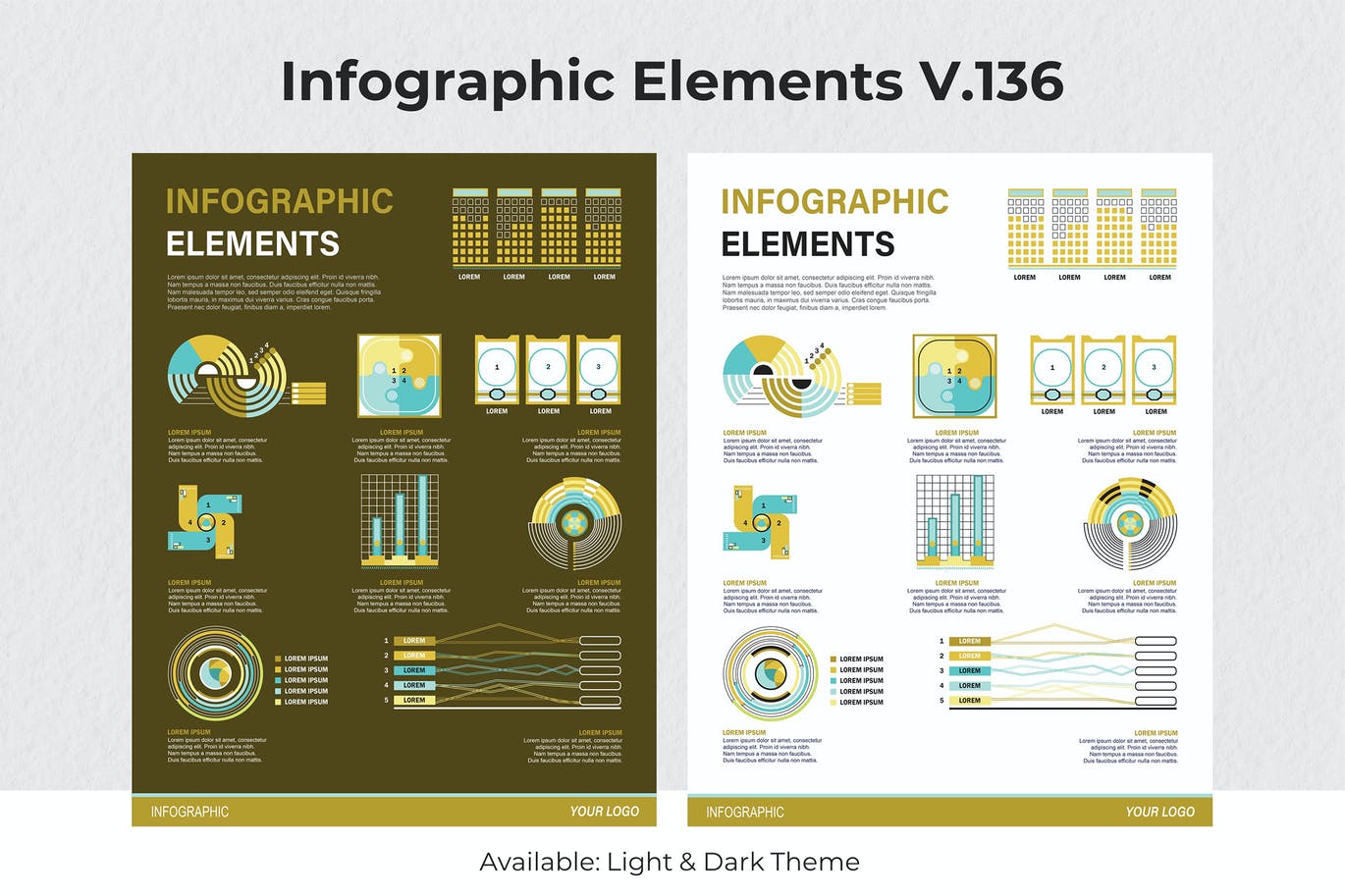 可视化数据信息图表元素素材v136 Infographic Elements Ver. 136 幻灯图表 第1张