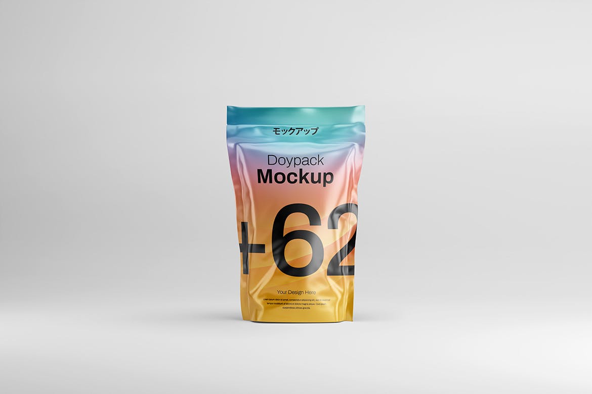 宠物零食包装自立袋样机图 Doypack Mockup 样机素材 第4张