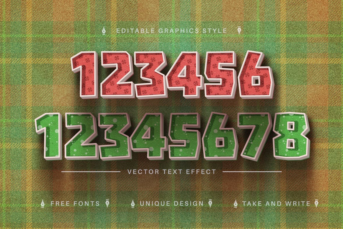 怪物纹理矢量文字效果字体样式 Monster – Editable Text Effect, Font Style 插件预设 第3张