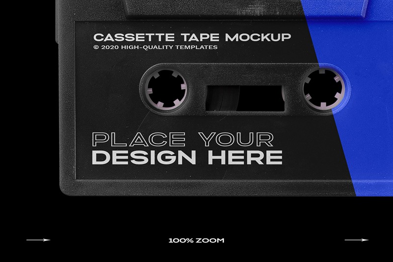 高级潮流复古盒式磁带样机捆绑塑料PSD样机模板 Cassette Tape Mockup Bundle Plastic 样机素材 第8张