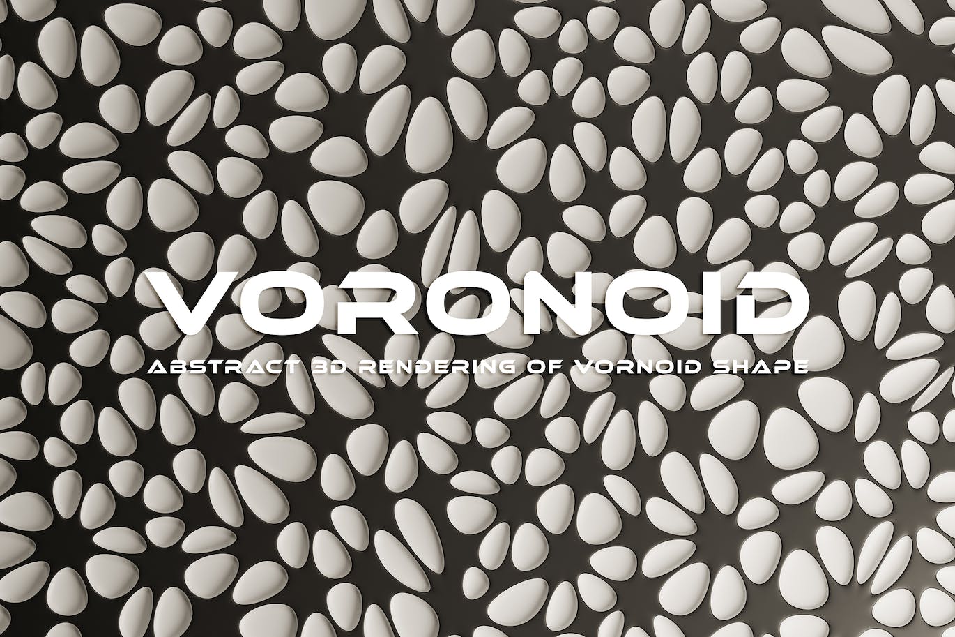 3D鹅卵石抽象背景 Voronoid Abstract Background 图片素材 第1张