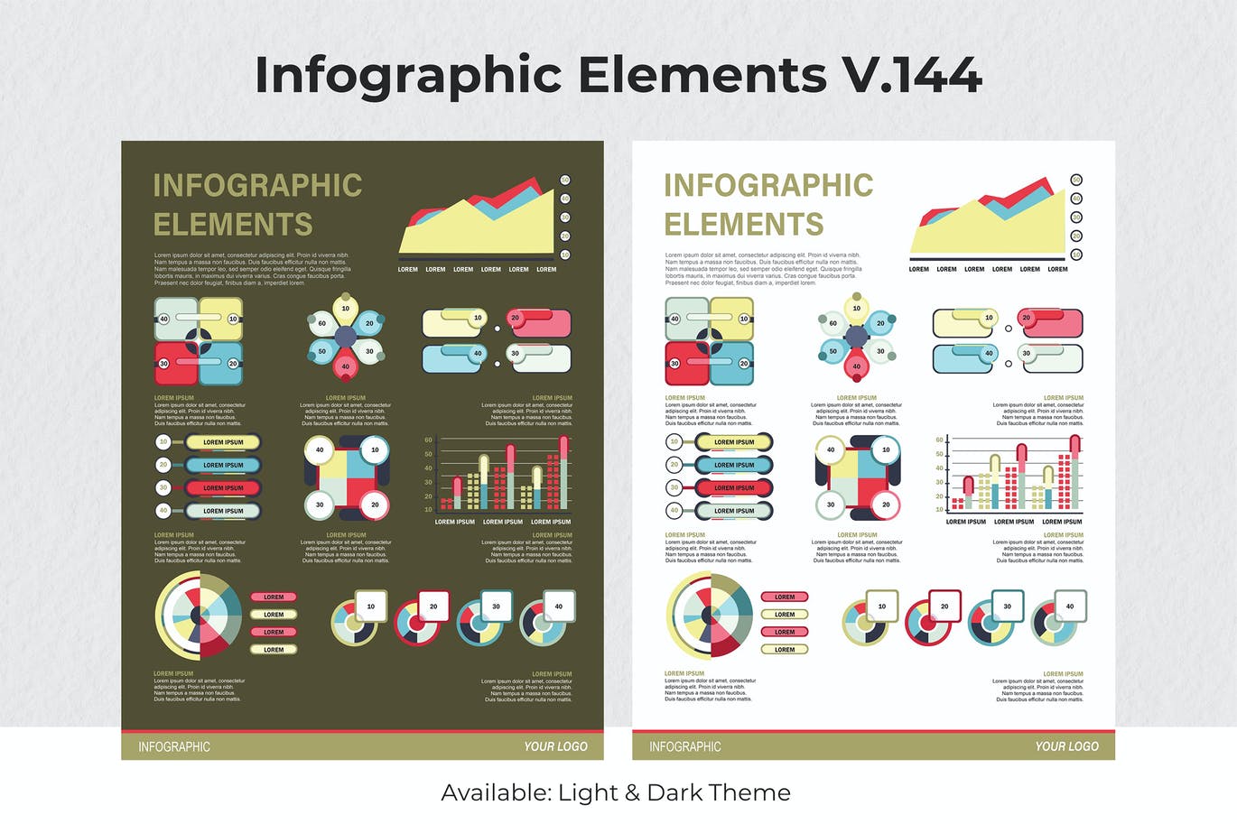 可视化数据信息图表元素素材v144 Infographic Elements Ver. 144 幻灯图表 第1张