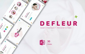 婴儿产品演示文稿PPT模板 Defleur – Baby Product Presentation PowerPoint