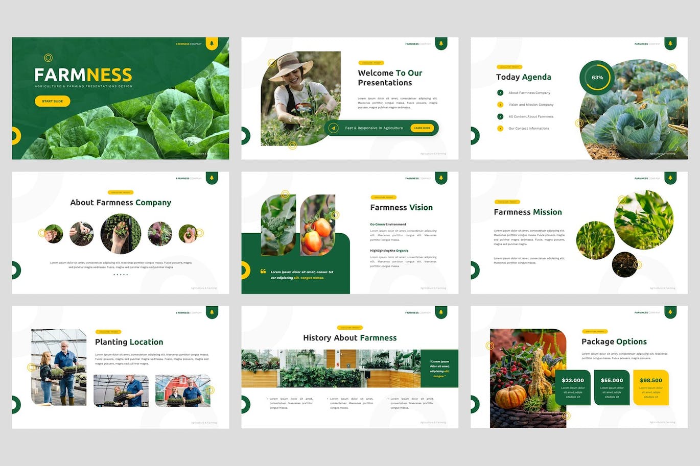 蔬果和农业Google幻灯片模板下载 Farmness – Agriculture Google Slides Template 幻灯图表 第5张