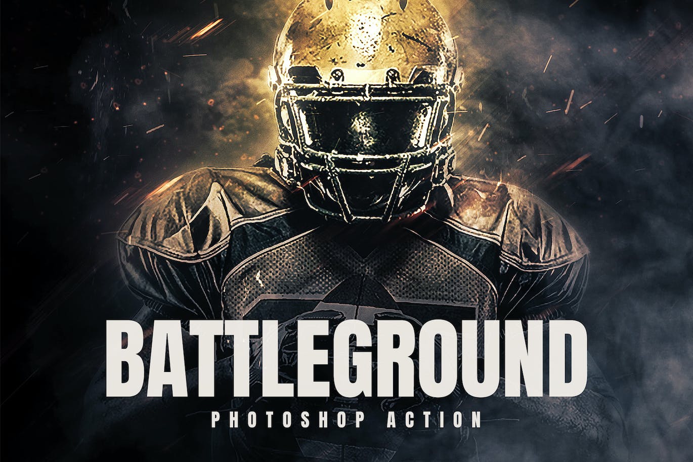 战争战场照片处理效果PS动作模板 Battleground – Photoshop Action 插件预设 第1张