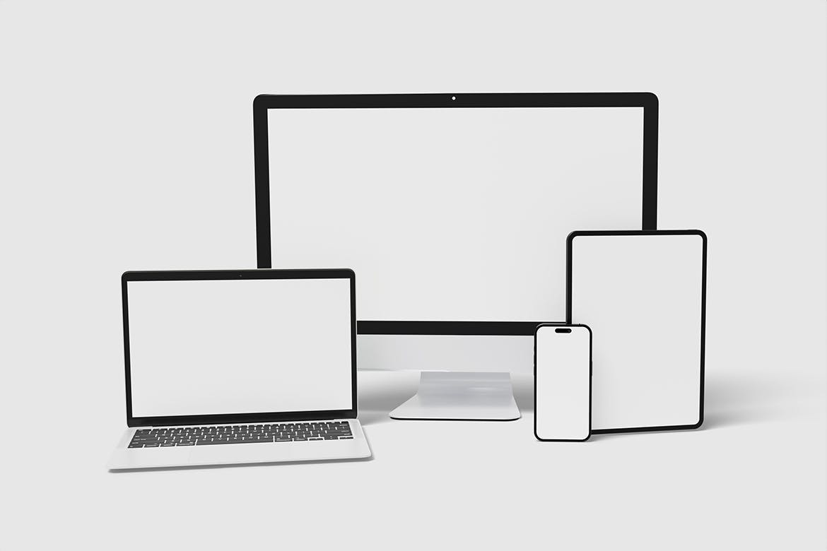 苹果产品响应式屏幕UI设备样机 Multi Devices Mockup 样机素材 第4张