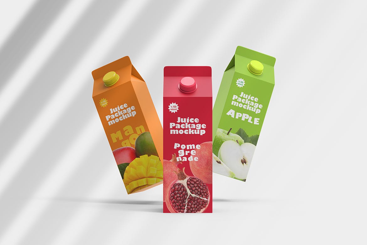 果汁盒产品包装设计样机 Juice Box Mockup 样机素材 第5张