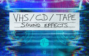 音效素材 40个嘻哈DJ打碟VHS磁带CD播放快进倒带操作按钮点击音效包 VHS CD TAPE SFX