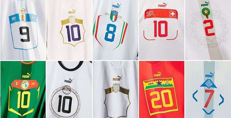 PUMA彪马2022年世界杯球衣字体 设计素材 第1张