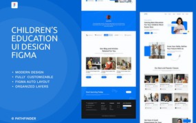 儿童教育网站着陆页设计Figma模板 Children’s Education – Children’s Education Figma