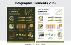 可视化数据信息图表元素素材v135 Infographic Elements Ver. 135
