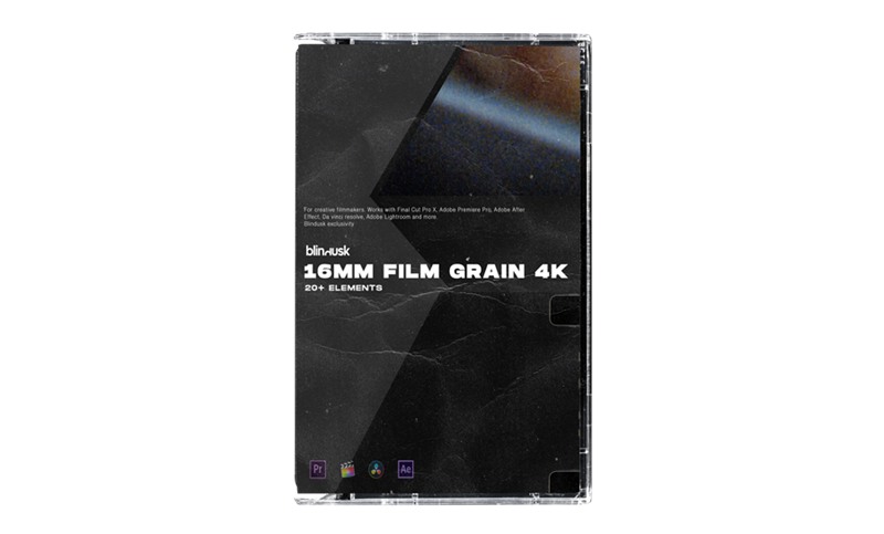 Blindusk 潮流复古电影扫描16mm胶片颗粒视频遮罩素材 16mm FILM GRAIN 设计素材 第1张