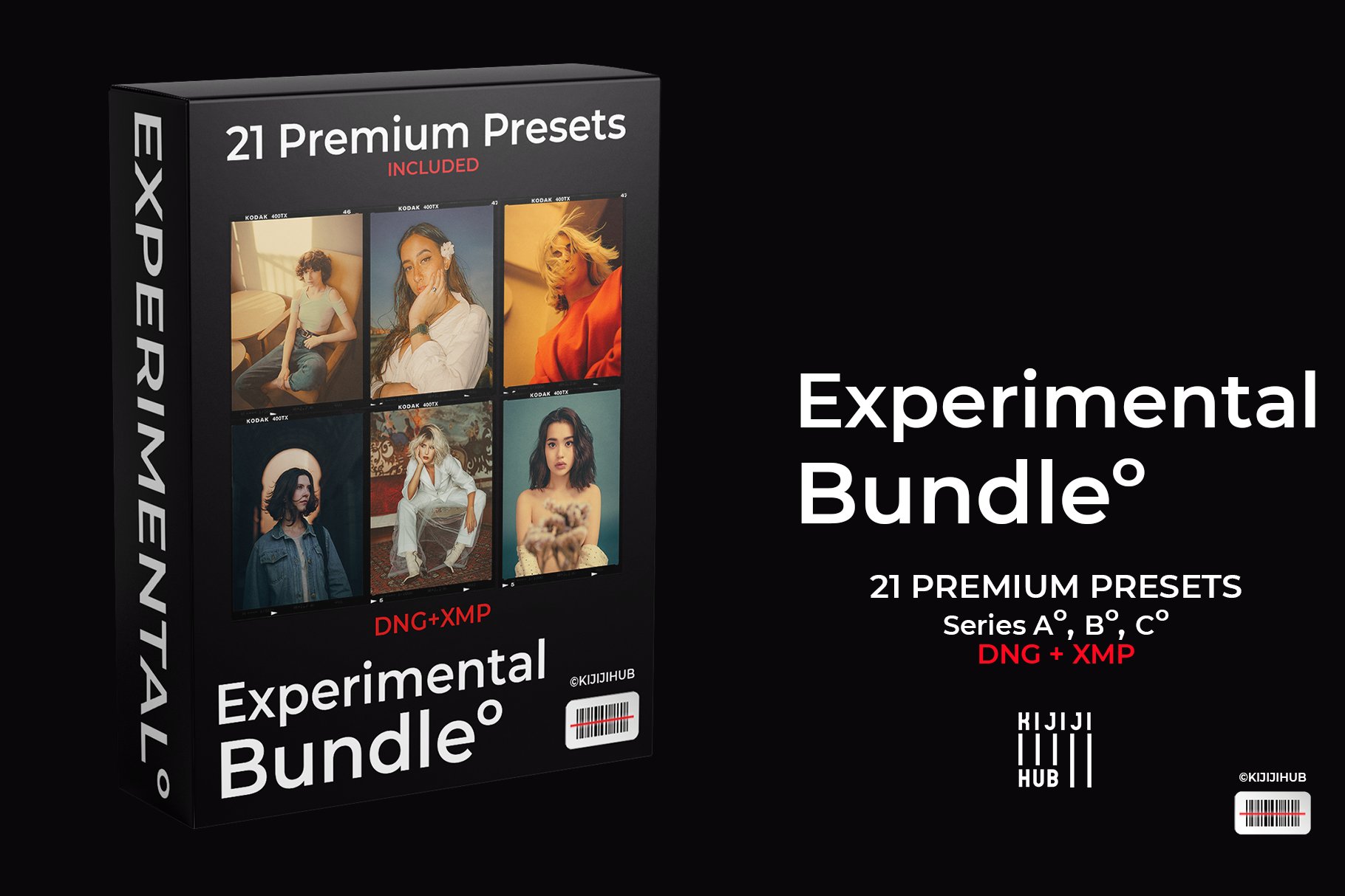 21款富士胶卷实验室X系列预设三合一 KijijiHub Experimental Bundle Series 插件预设 第1张
