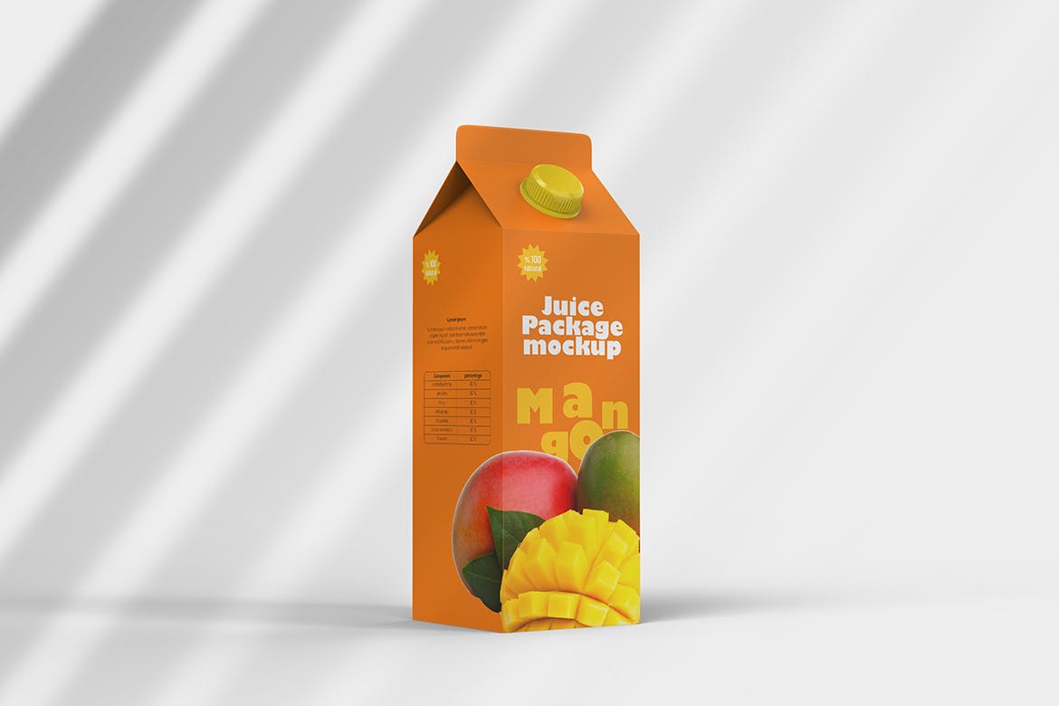 拧盖果汁盒包装设计样机 Juice Box Mockup 样机素材 第3张