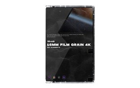 Blindusk 潮流复古电影扫描16mm胶片颗粒视频遮罩素材 16mm FILM GRAIN