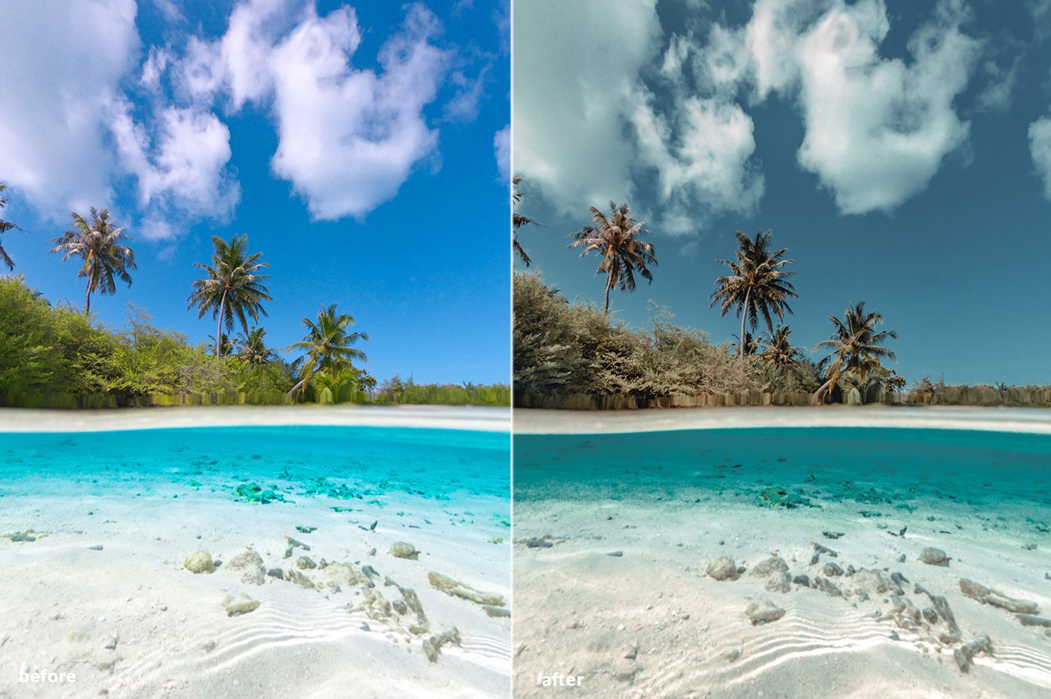 6个旅拍vlog度假风ins风巴哈马群岛热带海滩旅行风格手机端Lightroom预设DNG预设 6 BAHAMAS ISLANDS LIGHTROOM PRESETS 插件预设 第3张