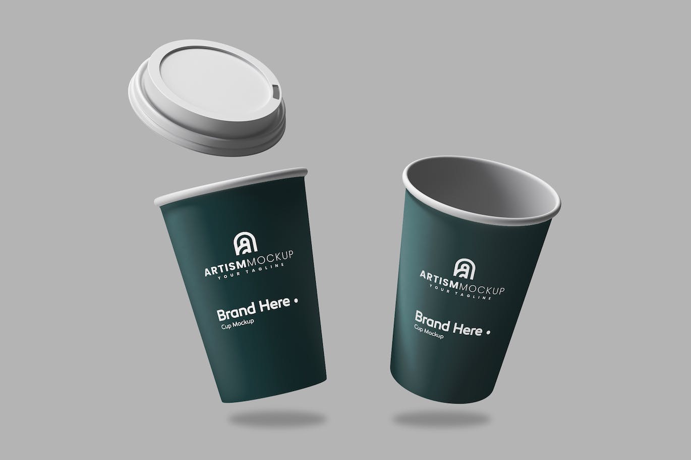 一次性纸咖啡杯品牌设计样机图 Paper Cup Mockup 样机素材 第1张