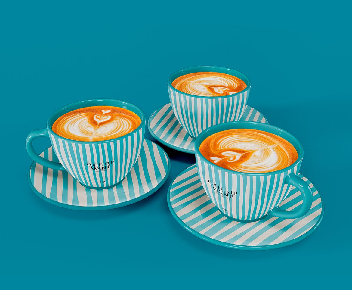 陶瓷咖啡杯设计样机图 Ceramic Mugs Mockup 样机素材 第2张