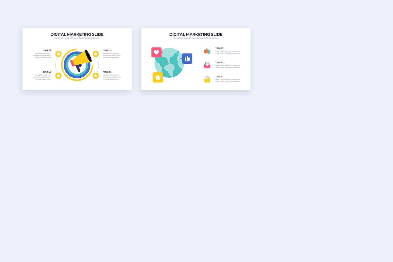 数字营销信息图表谷歌幻灯片演示文稿模板 Digital Marketing Google Slides Infographics 幻灯图表 第4张