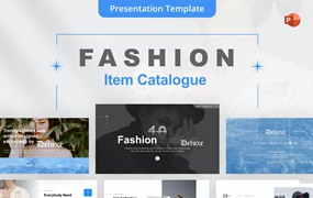 时尚服装品牌PowerPoint演示文稿模板 Fashion PowerPoint Template