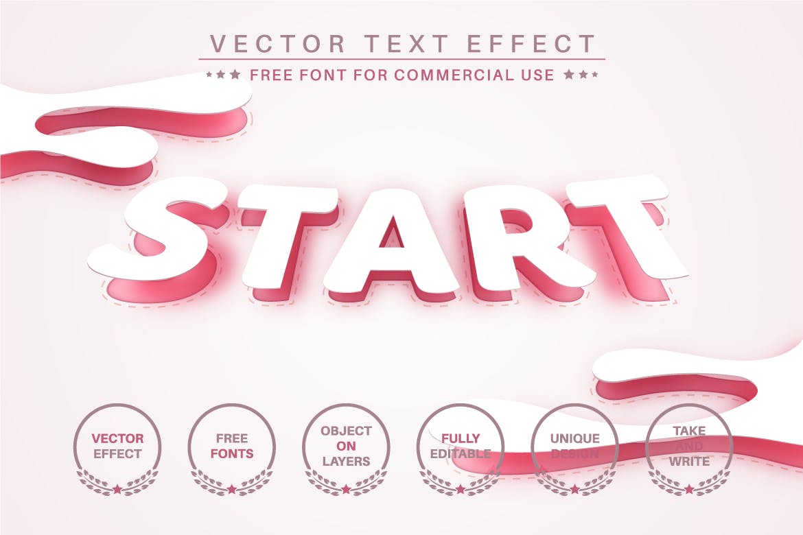切片弧形矢量文字效果字体样式 Slice Arc – Editable Text Effect, Font Style 插件预设 第6张