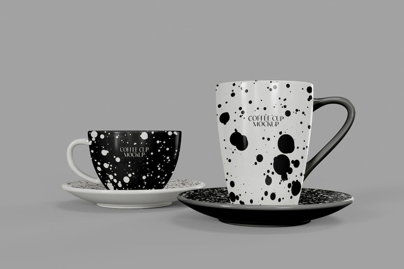 陶瓷杯身设计样机图 Ceramic Mugs Mockup 样机素材 第1张