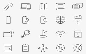 80个UI界面图标 80 Interface Icons