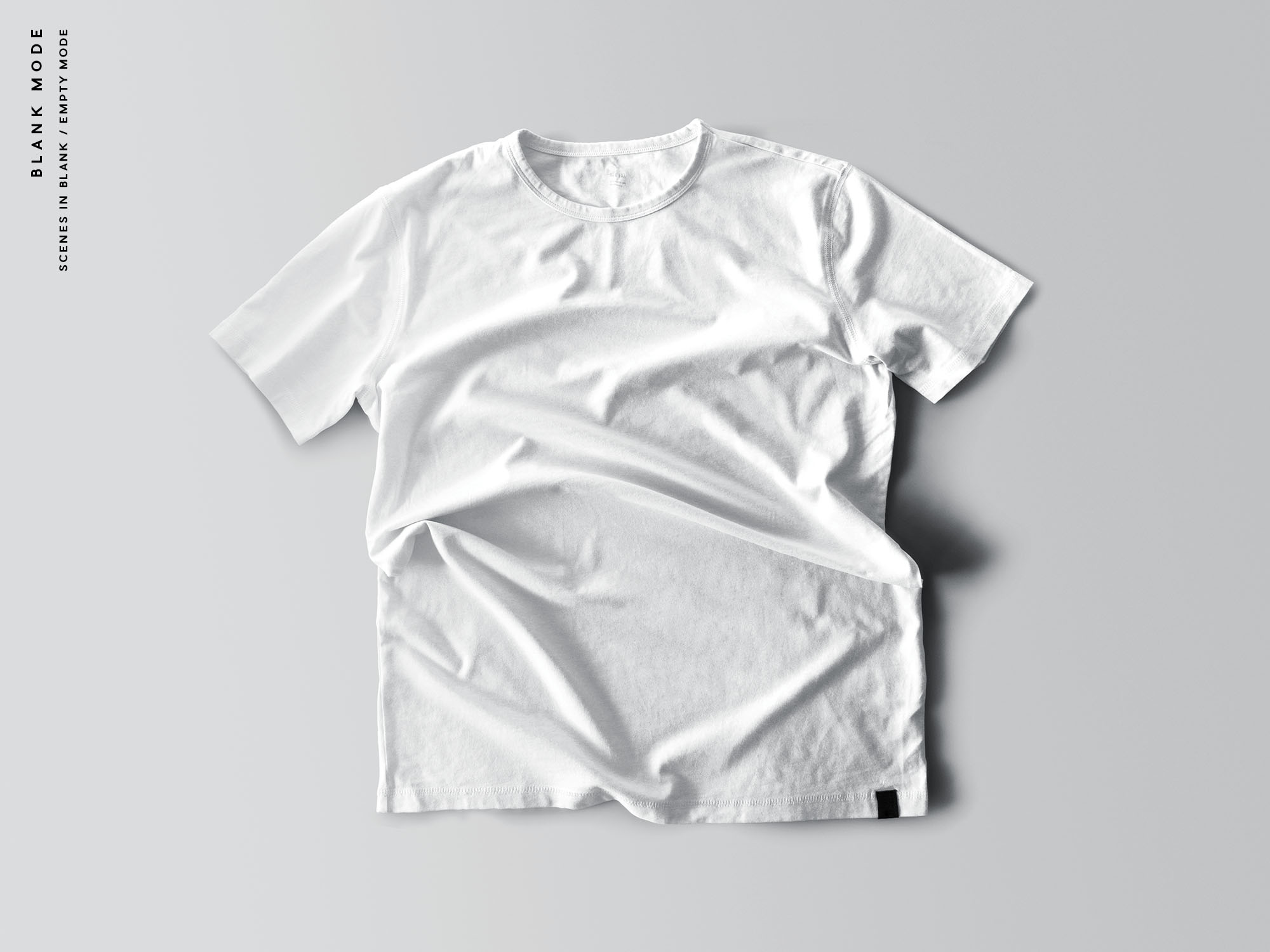 9 个褶皱T恤设计效果图样机 9 T-Shirt Mockups 样机素材 第2张